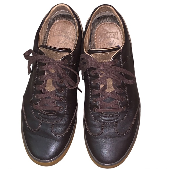 Camper Portol unisex Leather Lace Up Low Top Casual Sneaker Shoes Size 43 EU - Picture 2 of 9